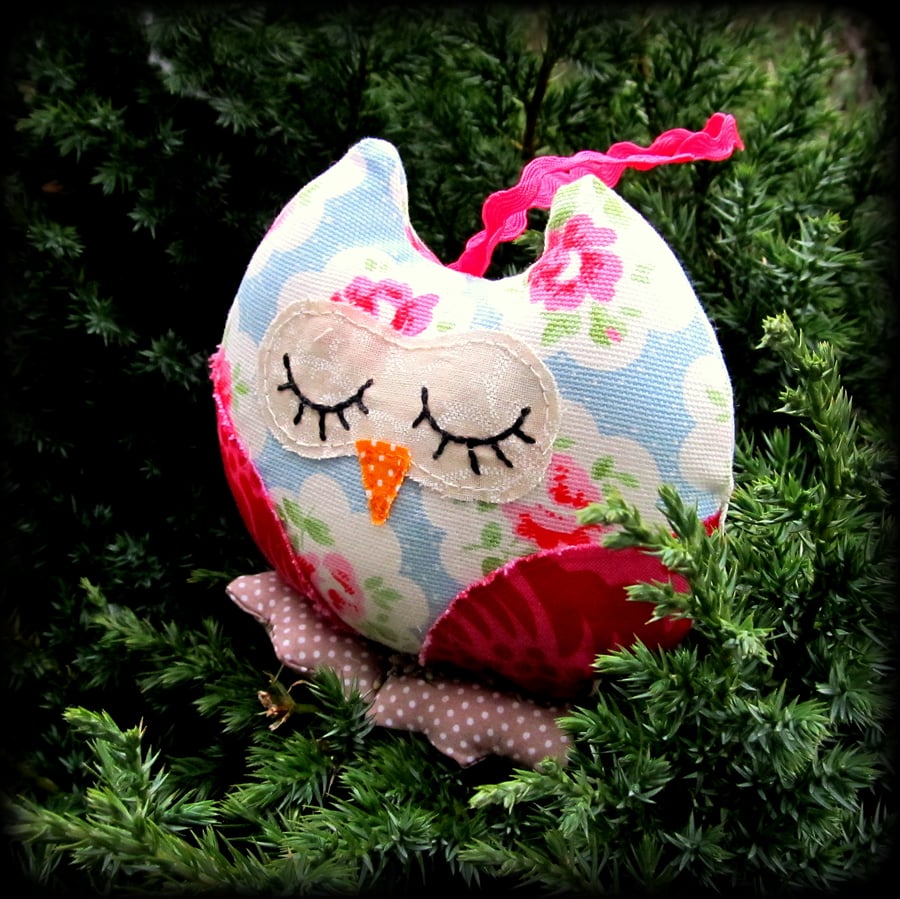 Lavender filled, hanging owl.