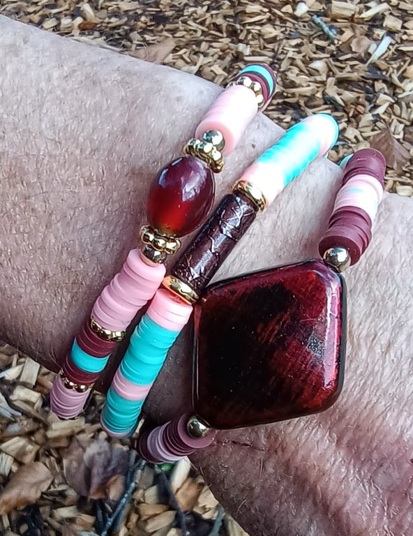 "Arabian Nights" - Set of three stacking bracelets