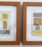 Colourful Combinations Grey Yellow Handstitched Geometric Art Pictures - Image 7