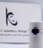 Handmade Eco silver solitaire purple statement ring - Image 4