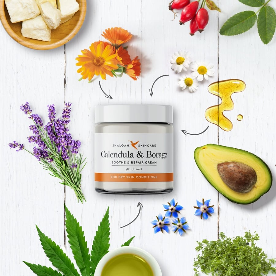 Soothe and repair calendula cream For face, body, hands and eczema prone skin