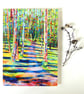 Set of Four Colourful Fen Scene and Woodland Blank Greeting Cards - Image 3