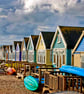 Beach Huts Hengistbury Head Dorset Coast Photograph Print