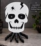 Skull on Skeletal Hand – 3D Printed Gothic Halloween Decoration - Image 2