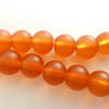 8mm orange frosted beads