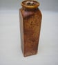 CERAMIC URN CONTAINER TALL DECORATIVE SQUARE  11 INS TALL X 3 INS WIDE - Image 4