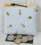 Small purse, coin purse, bees - Image 9