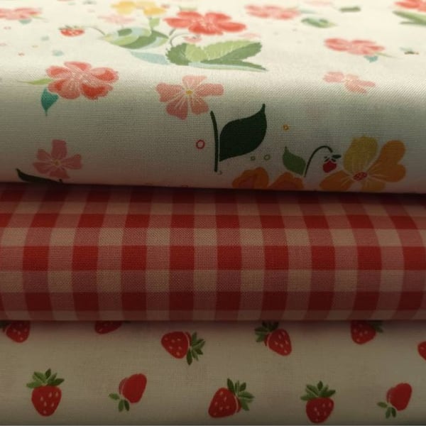 Riley Blake Strawberry Honey