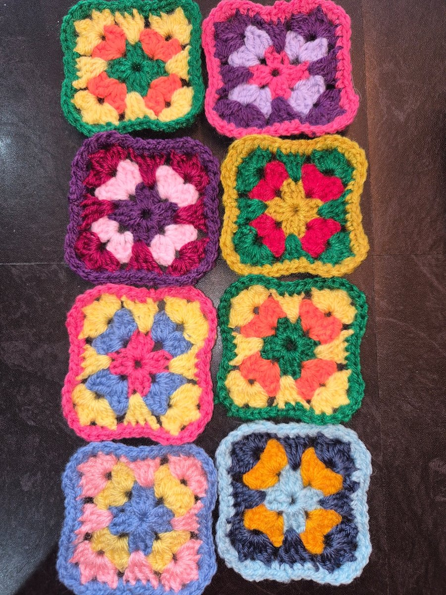 Handmade Crochet Granny Squares 