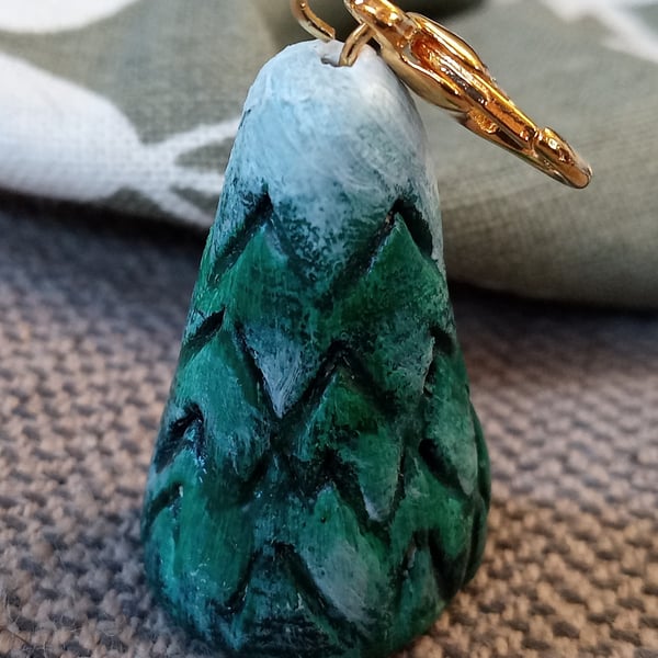 Snowy Pine Tree charm 