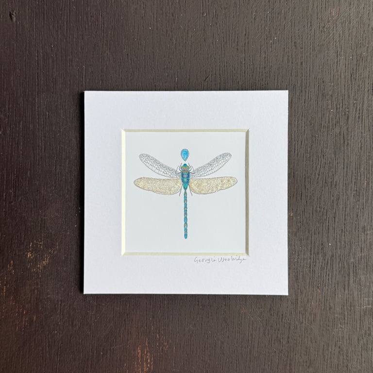 March Dragonfly Birthstone 5" x 5"