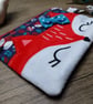 Cute fox animal zip purse with wrist strap - Image 4
