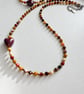 Handmade Natural Jasper Choker – Autumn Tone Gemstone Necklace - Image 5