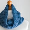 3 Rib Cowl - a super soft and super warm cowl, hand knit with mohair & silk