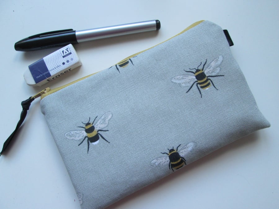 Bees Make Up Bag  Pencil Case