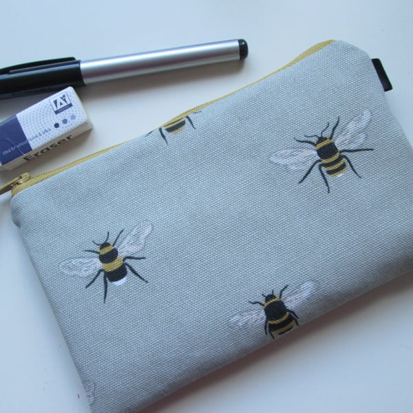 Bees Make Up Bag  Pencil Case