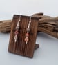 Natural Jasper Bead Earrings, 925 Sterling Silver