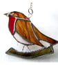 Robin Bird Suncatcher Stained Glass British Handmade  - Image 4