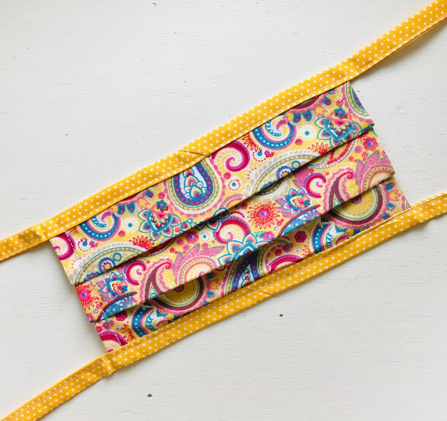 Cotton Reusable Triple Layer Face Covering Mask