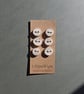 Set of six flat driftwood disk buttons - Image 2