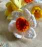 Crochet narcissus, crochet daffodils, handmade flowers - Image 4