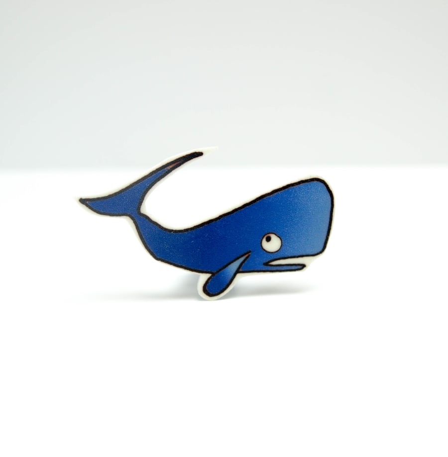 Sergio The Sperm Whale Brooch