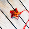 star hanging glass star decoration
