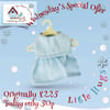 Wednesday’s SpecIal Offer Pale Blue Spot Dress to fit the Little Hugs dolls