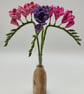 Macrame Freesia, macrame flower, single stem freesia - Image 4