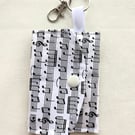 Musical pouch keyring
