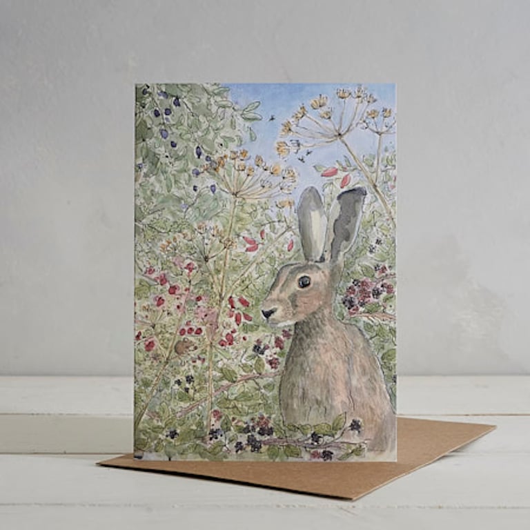 Mr Hare greetings card