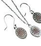 Sterling Silver Rose Quartz Crystal Gemstone Necklace & Earrings Gift Set - Image 6