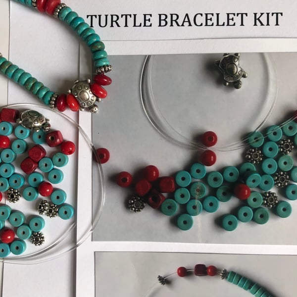 Bracelet Kit with Turtle charm