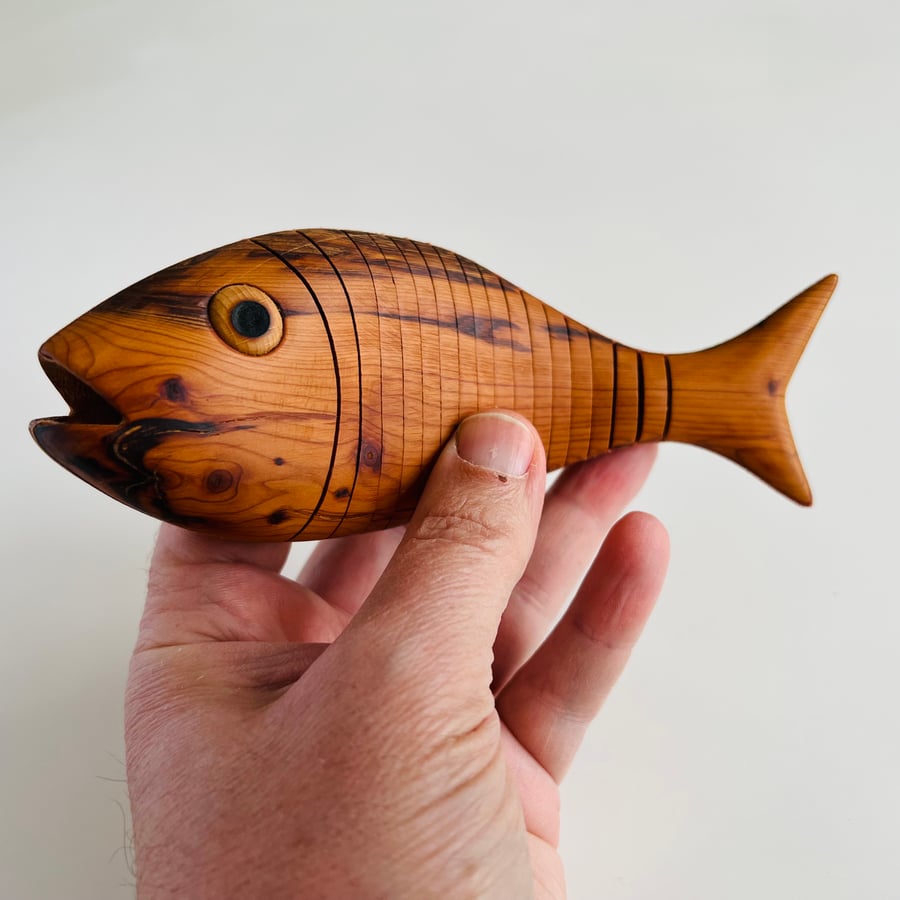 Bendy wooden fish, HMH 2020 CB FXLII (42), 17cm