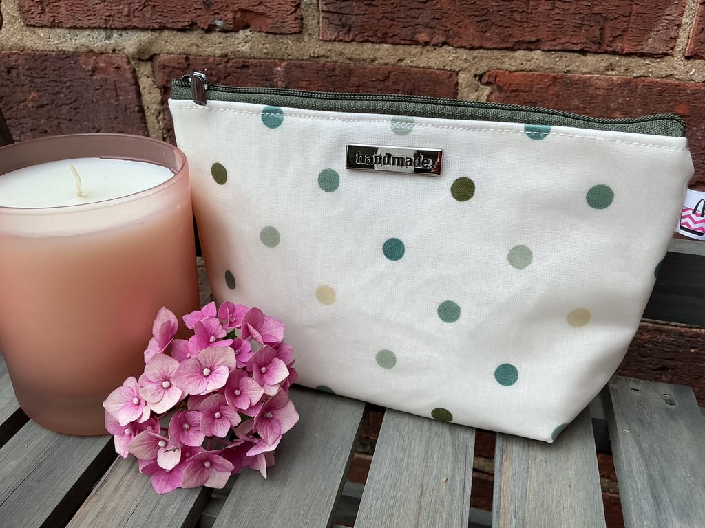 PVC Polka Dot Zip Pouch