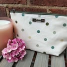 PVC Polka Dot Zip Pouch