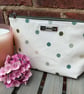 PVC Polka Dot Zip Pouch
