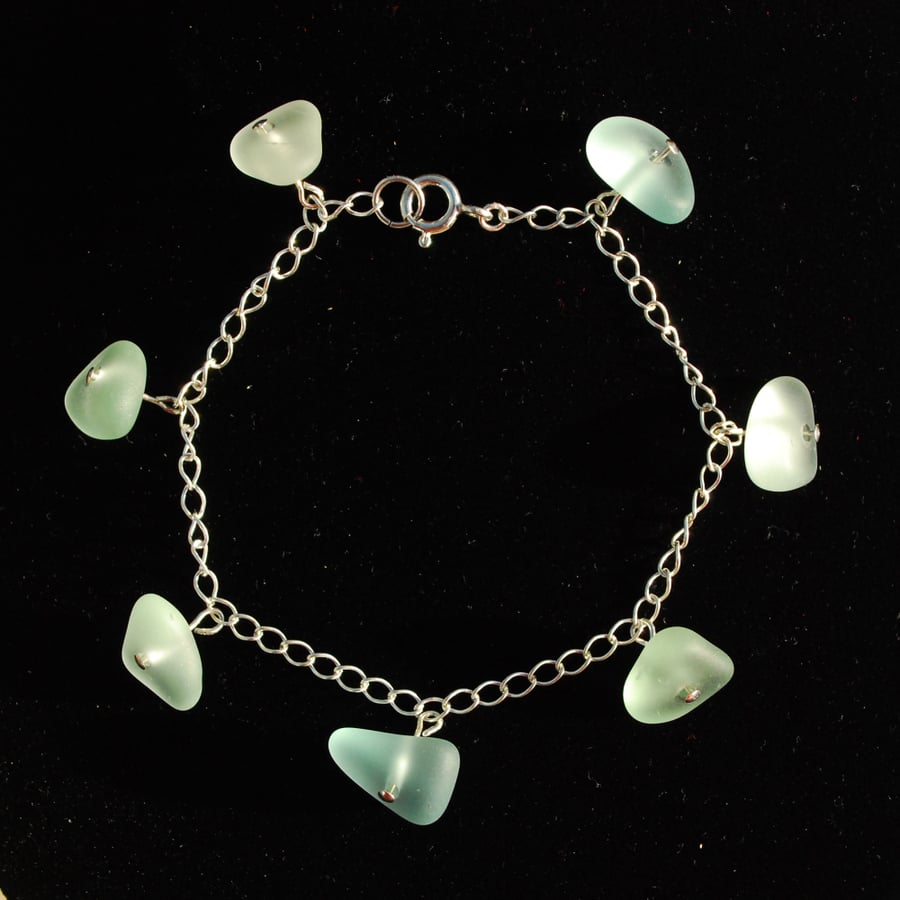 Sea foam bracelet sterling silver