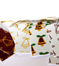 10 jingle bell handmade christmas gift tags, gift wrapping accessory, 