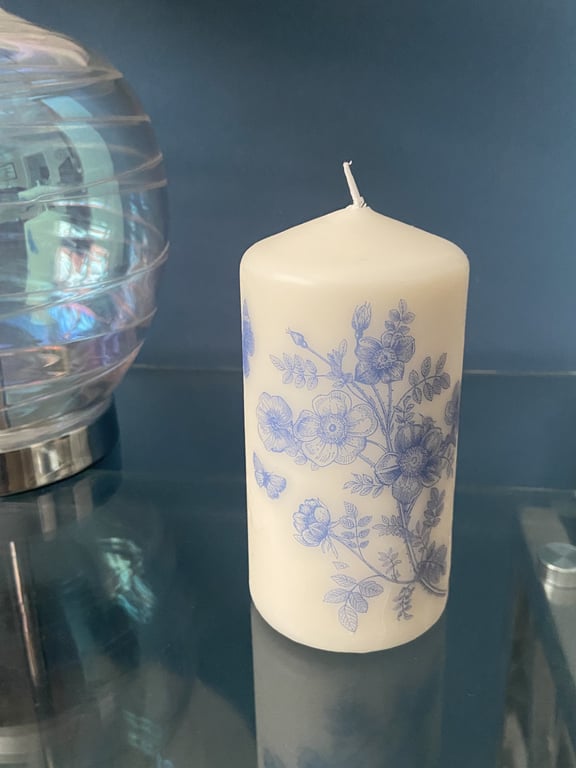 Decorated Candle - various decoupage styles (FREE POSTAGE)