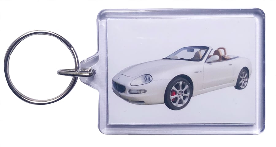 Maserati 4200 2001 - Keyring with 50x35mm Insert - Car Enthusiast