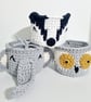 Crochet Animal Basket: Handmade Nursery Storage, Kids Room Decor