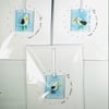 Fused glass keepsake card, any Occassion card
