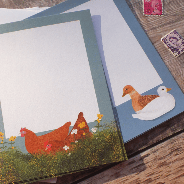 Hens and Ducks Gift Notes