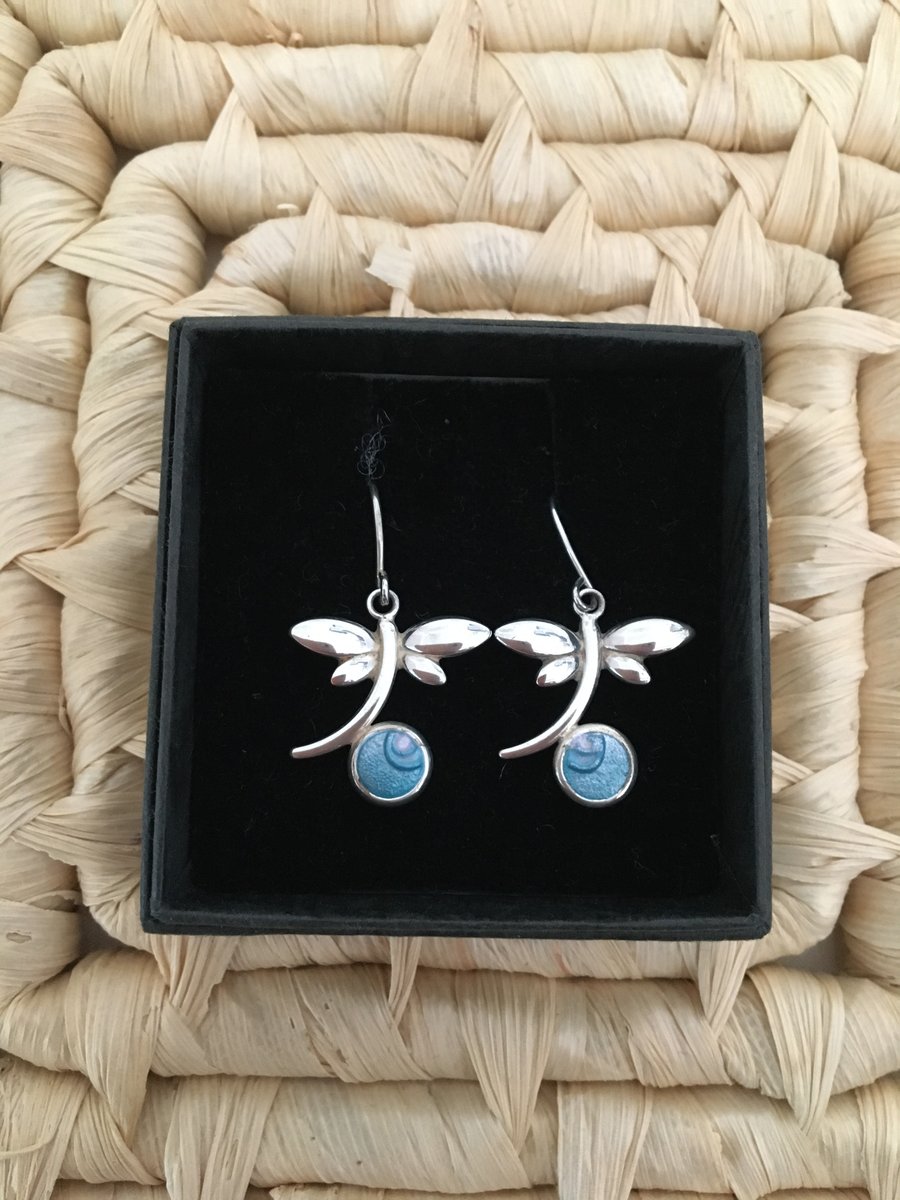 Dragonfly Drop Earrings
