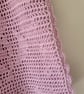 Hand–Crocheted Net Tote Bag with Rose Motif - Image 3