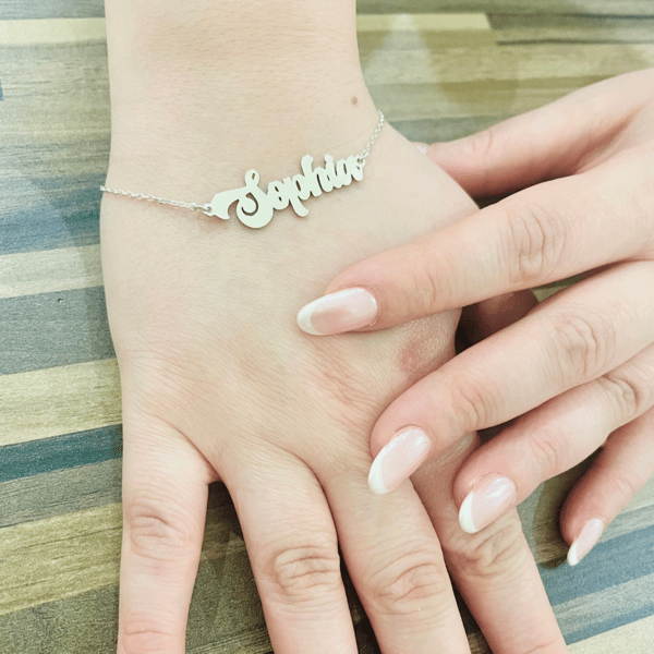 Personalised 925 Sterling Silver Name Bracelet