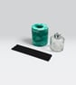 Teal Green Marbled Reed Diffuser Holder for 100 ml Squat Home Fragrance Bottle - Image 4