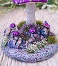 Metallic Purple Mushroom Ornament  - Image 4
