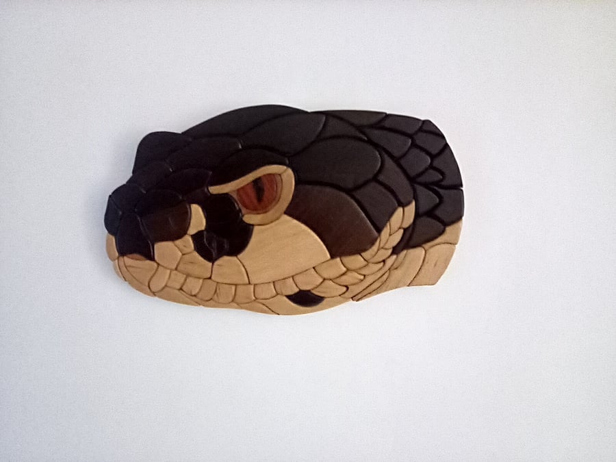 Image of Bespoke hand made wooden snake